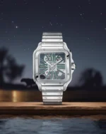 For precious moments celebrated together, capture the gift of time with the Santos de Cartier#Cartier #SantosdeCartier #GodechotPauliet