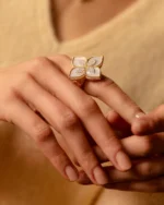 The most romantic collection in the Roberto Coin universe combines with the luminescence and magic of mother-of-pearl.#RobertoCoin #PrincessFlower #GodechotPauliet